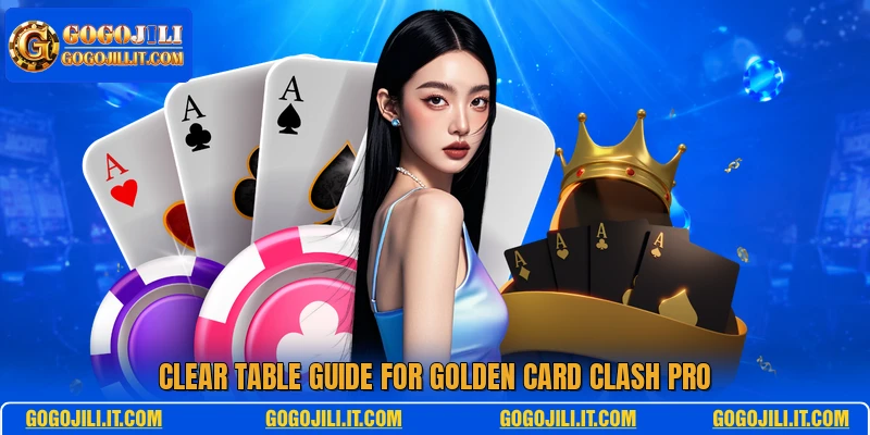 Clear table guide for golden card clash pro