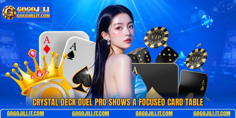 Crystal Deck Duel Pro shows a focused card table