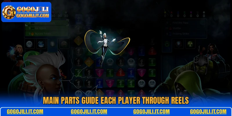 Main parts guide each player through reels