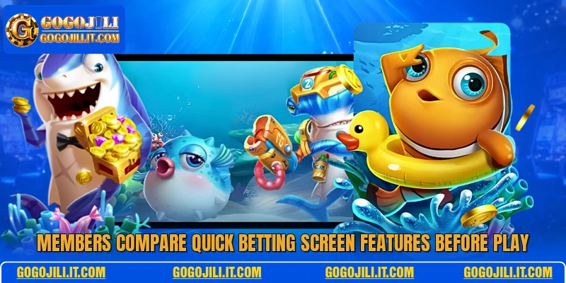Members compare quick betting screen features before play