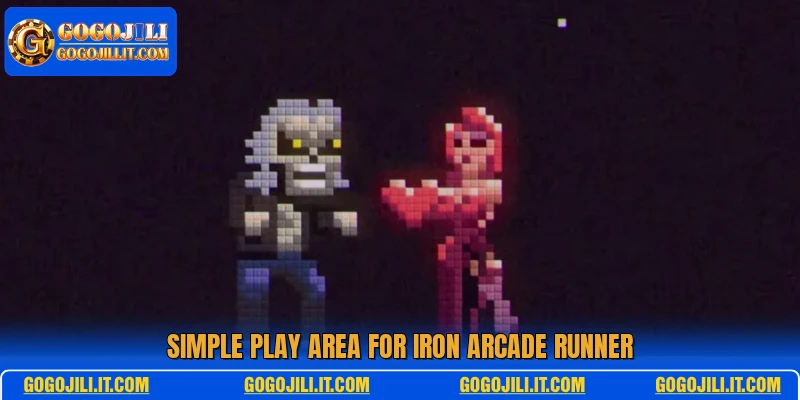Simple play area for Iron Arcade Runner