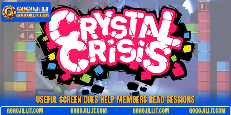 Useful screen cues help members read sessions